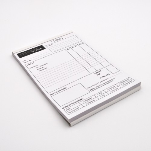 Bloc facture autocopiant